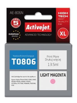 ActiveJet AOC Activejet AE-806N tinta za Epson, svijetlo magenta, 13,5 ml