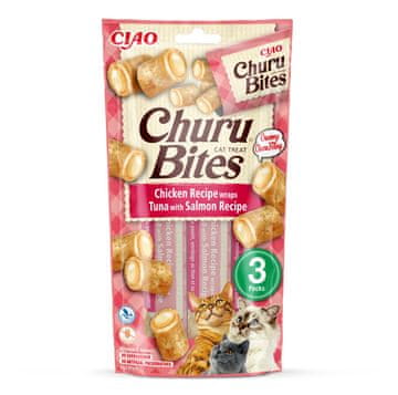 Inaba Poslastica Churu Bites tuna&losos za mačke 3x10g
