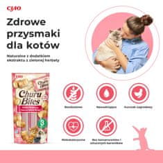Inaba Poslastica Churu Bites tuna&losos za mačke 3x10g