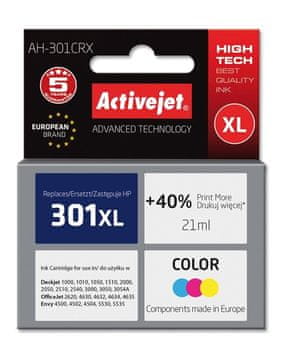 ActiveJet tinta za HP 301XL CH564, registrirana AH-301CRX