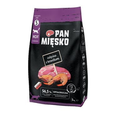 Pan Mięsko Pan mięsko suha hrana za mačke teletina s kozicama (odrasli) hrskavice s 5kg