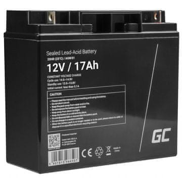 slomart Vozila baterija Green Cell AGM51 12V 17 Ah