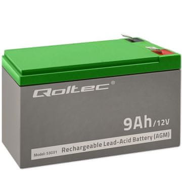 slomart Qoltec 53031 AGM Baterija | 12V | 9Ah
