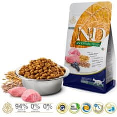 Farmina Farmina n&d ancestral grain janjetina & borovnica adult - suha hrana za mačke - 1,5kg