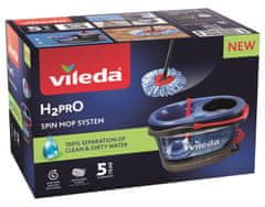 Vileda Vileda H2prO rotirajuća krpa - crvena, plava, crna, mikrovlakna, teleskopska drška