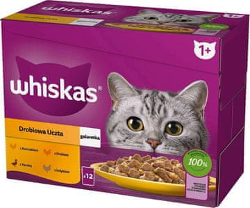 Whiskas WHISKAS Hrana u vrećici - 4 peradarska okusa, 12x85g