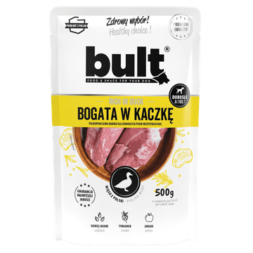 BULT BULT mokra hrana za pse, patka, vrećica 500g, potpuna hrana