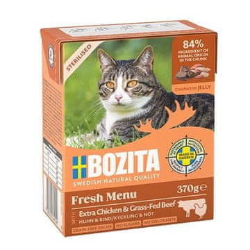 Bozita BOZITA Fresh Menu Sterilised Piletina s govedinom - mokra hrana za mačke - 370g