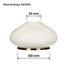 ActiveJet Activejet Abažur Rita za lampu - staklo, ecru (18x10,5x12 cm)