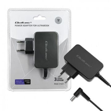 Qoltec Adapter/pretvarač Qoltec 51033, 45W, Crni