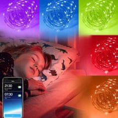 HOME & MARKER® LED božićna rasvjeta 5 m s glazbenom sinkronizacijom, pametne vodootporne lampice | SPARKLED
