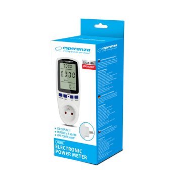 slomart Esperanza ELA103 mjerač potrošnje energije, LCD, bijeli