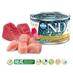 Farmina Farmina n&d cat natural tuna&chicken - mokra hrana za mačke - 140 g