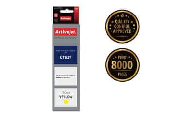 ActiveJet Aptel Activejet AH-GT52Y boca žute tinte (HP GT52Y M0H56AE), 70 ml
