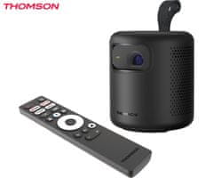 Thomson VEGA PG35B projektor, 4K UHD, Google TV, pametni daljinski upravljač, crni