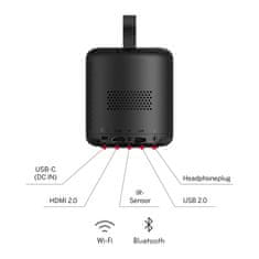 Thomson VEGA PG35B projektor, 4K UHD, Google TV, pametni daljinski upravljač, crni