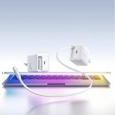 Joyroom punjač 67W USB TipC GaN QC PD s kablom bijeli JR-TCL06