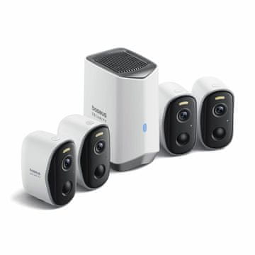 BASEUS video nadzor bežični kit N1 4-Cam 3.0MP kamera ugrađena baterija