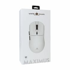 White Shark miš bijela GM-9010 MAXIMUS-W Gaming
