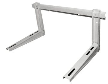 KEDO MPL-L01 nosač vanjske jedinice klima uređaja, 750x365x450, pocinčani čelik, nosivost 150 kg, podesiva, bijela