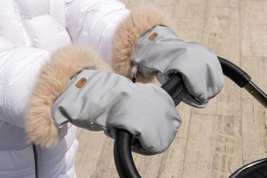 Zimske rokavice za voziček, sive (85239)