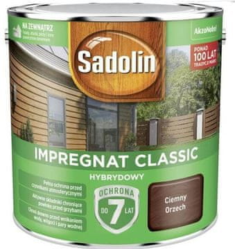 IMPREGNACIJA KLASIČNI HIBRID 7 GODINA TAMNI ORAH 0,75L - 5 VREĆICA 0,7