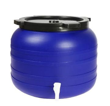 100L OKRUGLA PLASTIČNA BAČVA S SLAVINOM - SU-B-100L+KR