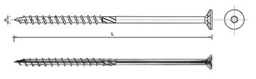 VIJCI ZA DRVO S UPUŠTENOM GLAVOM ZA TORX 5*100MM T25 - 200,0 KOM - ŠPAGETI 5*100
