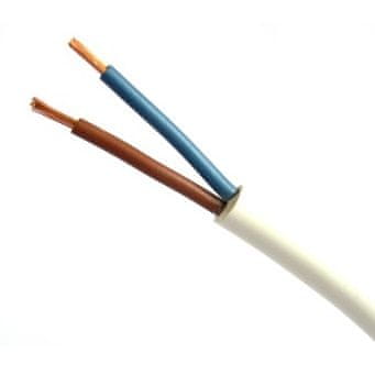 KUĆIŠNI KABEL H03VV-F OMY 2X1.0 BIJELI 300V - 100.0 MB - E113BD-YY001
