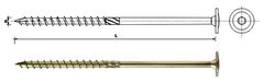 VIJCI ZA DRVO S TORX OBRUKOM ŽUTI POCINKANI 8*120MM T40 - 50,0 KOM - SPKK 8*120 Z
