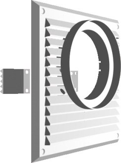 Max-Pol Rešetka za apsorber 215*215MM FI100MM bijela - kra 117 BI