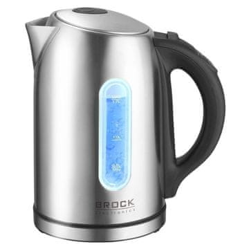 BROCK električni grijač vode , 1.7L, 2200 W, inox, LED, regulacija temperature - WK 2302 D