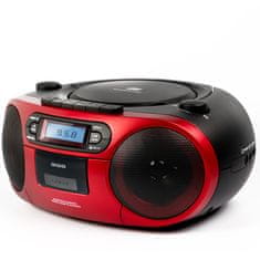 AIWA AIWA Prenosni radio Boombox BBTC-550RD s CD/MP3/USB/BT/Kazetofonom i FM PLL tunerom