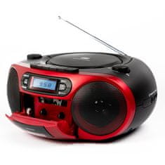 AIWA AIWA Prenosni radio Boombox BBTC-550RD s CD/MP3/USB/BT/Kazetofonom i FM PLL tunerom