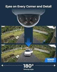 Reolink DUO P757 IP kamera, 16MP 4k+ Ultra HD, 2 objektiva, bijela