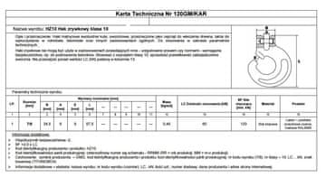 Klizna kukica 7/8MM HZ10 LC60KN titanoboa KL.10 - kukica 7/8 G10