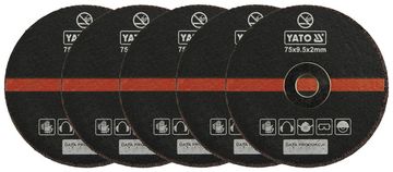 SET PLOČA ZA REZANJE METALA 75MM*2MM - YT-0994