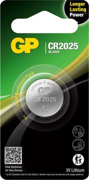 LITIJEVE GUMBASTE BATERIJE 3V CR2025 - 5,0 KOM - GP CR2025 SZ