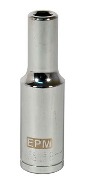 1/2'' dugi nasadni ključ, 6-kraki, kromirani, 9 mm - E-400-1509