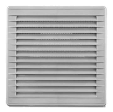 airRoxy Ventilacijska rešetka s mrežicom 170*170, FI 150 siva - RX 02-248