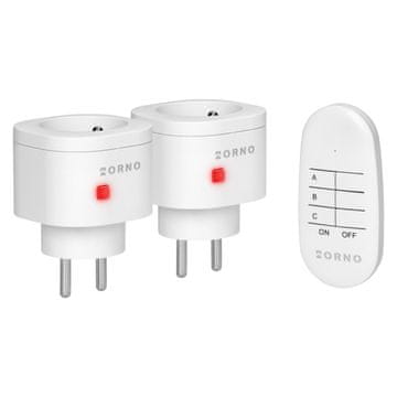Orno Set bežičnih mini utičnica s daljinskim upravljačem 2+1 - ON-GB-462