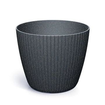 Lamia okrugla eco drvena tegla za cvijeće - antracit 12,8L - PP-DLAM300WA