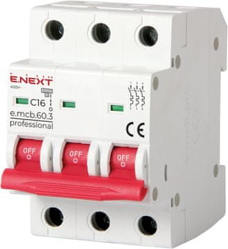 Next MCB.PRO60 3P C16A 6KA ZAŠTITNI AUTOMATSKI PREKIDAČ - EX-P042031