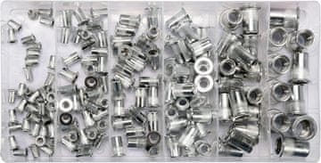 TOYA Set alu zakovičnih matica M3-M10, 150 kom - YT-36460