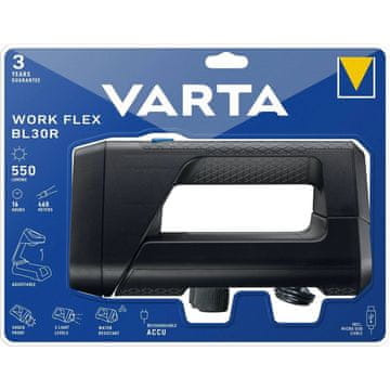 Varta VARTA punjiva LED svjetiljka Work flex BL30R 550lm 18684