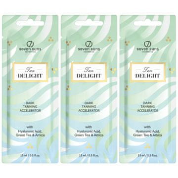 7suns Set 3x 7suns Tan Delight Accelerator za tamno tamnjenje 15ml