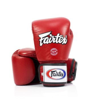 Fairtex Fairtex boksačke rukavice od prirodne kože BGV1 Breathable, crvene, 14oz