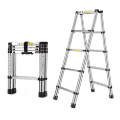 MXM Sklopive aluminijske ljestve – 1,4 m + 1,4 m