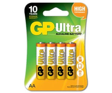 ULTRA ALKALNE BATERIJE AA LR6 1,5 V 4 KOMADA - GP15AU-U4