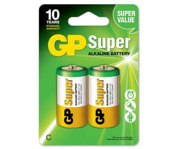 Super alkalna baterija LR14 C 1.5V 2 komada - GP14A-U2